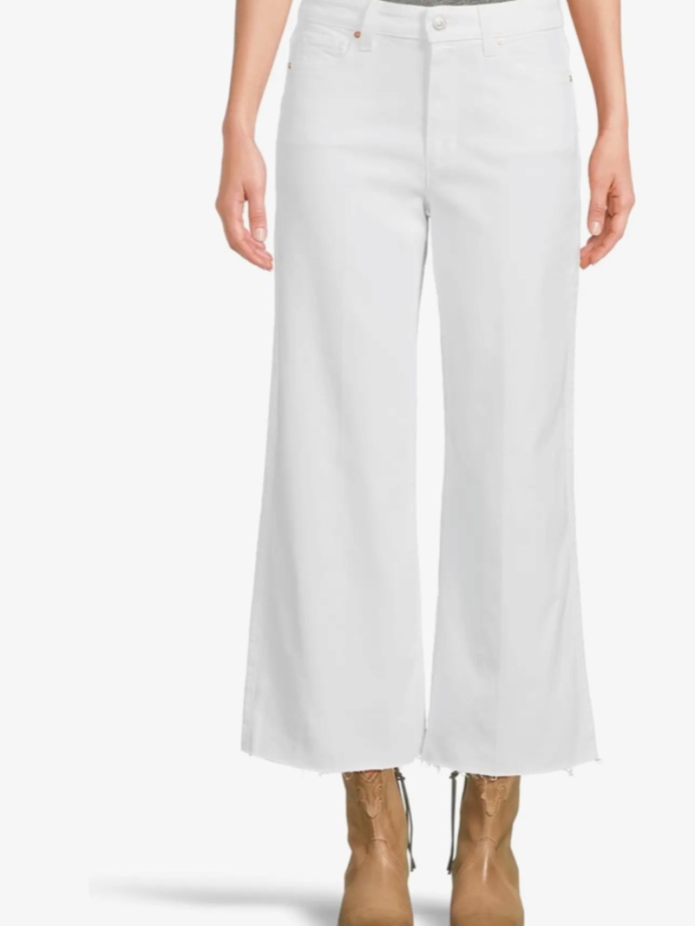 PAIGE Anessa Wide-Leg Jeans | Size 28 | White | Excellent condition